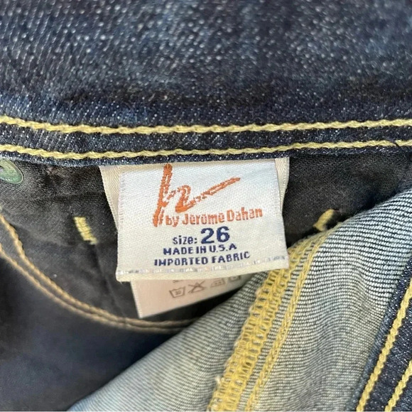 Citizens of Humanity Straight Cut Dark Indigo Blue Wash Denim Jeans Size 26 - Picture 11 of 13